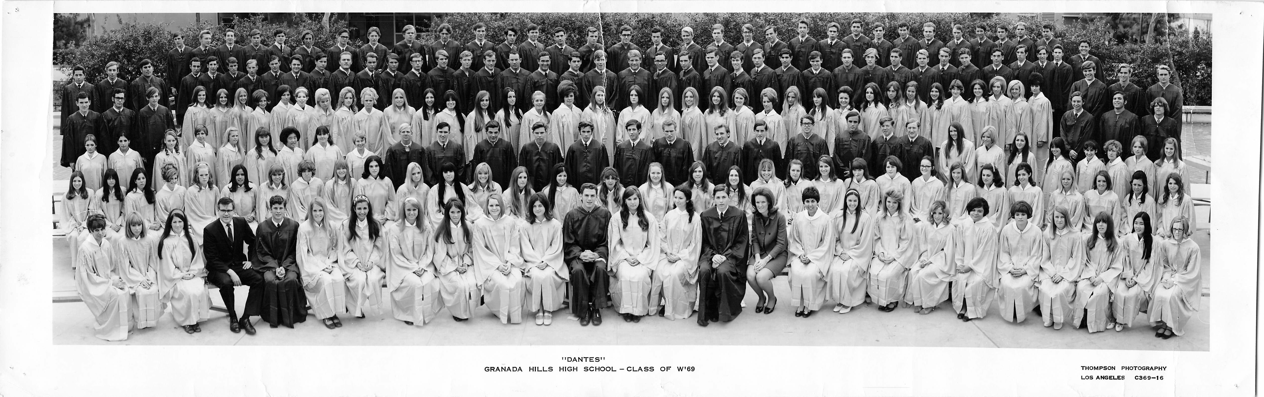 Granada Hills High School Class of Winter 1969 - Click on image for enlarged version